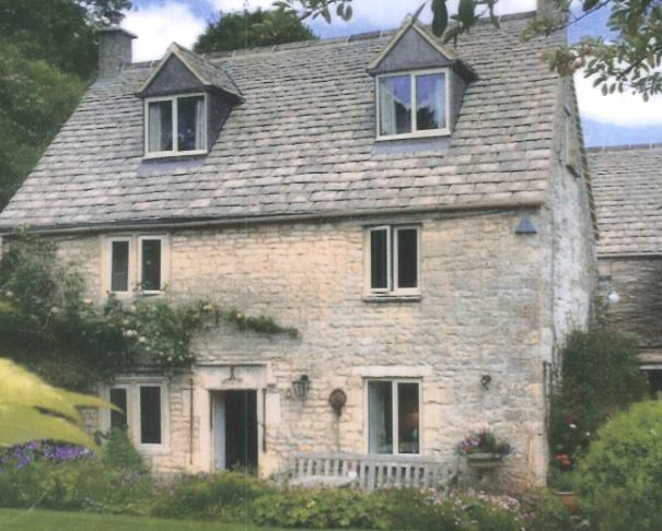 Replacement Cotswold stone roof midway between Stroud & Cirencester