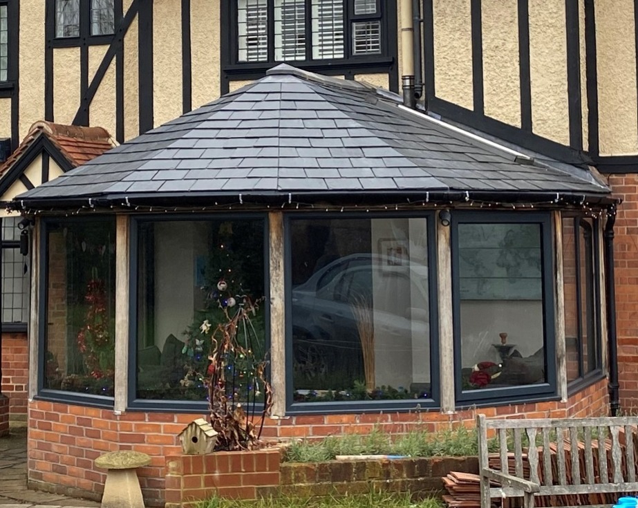 New slate roof on conservatory in Wiltshire